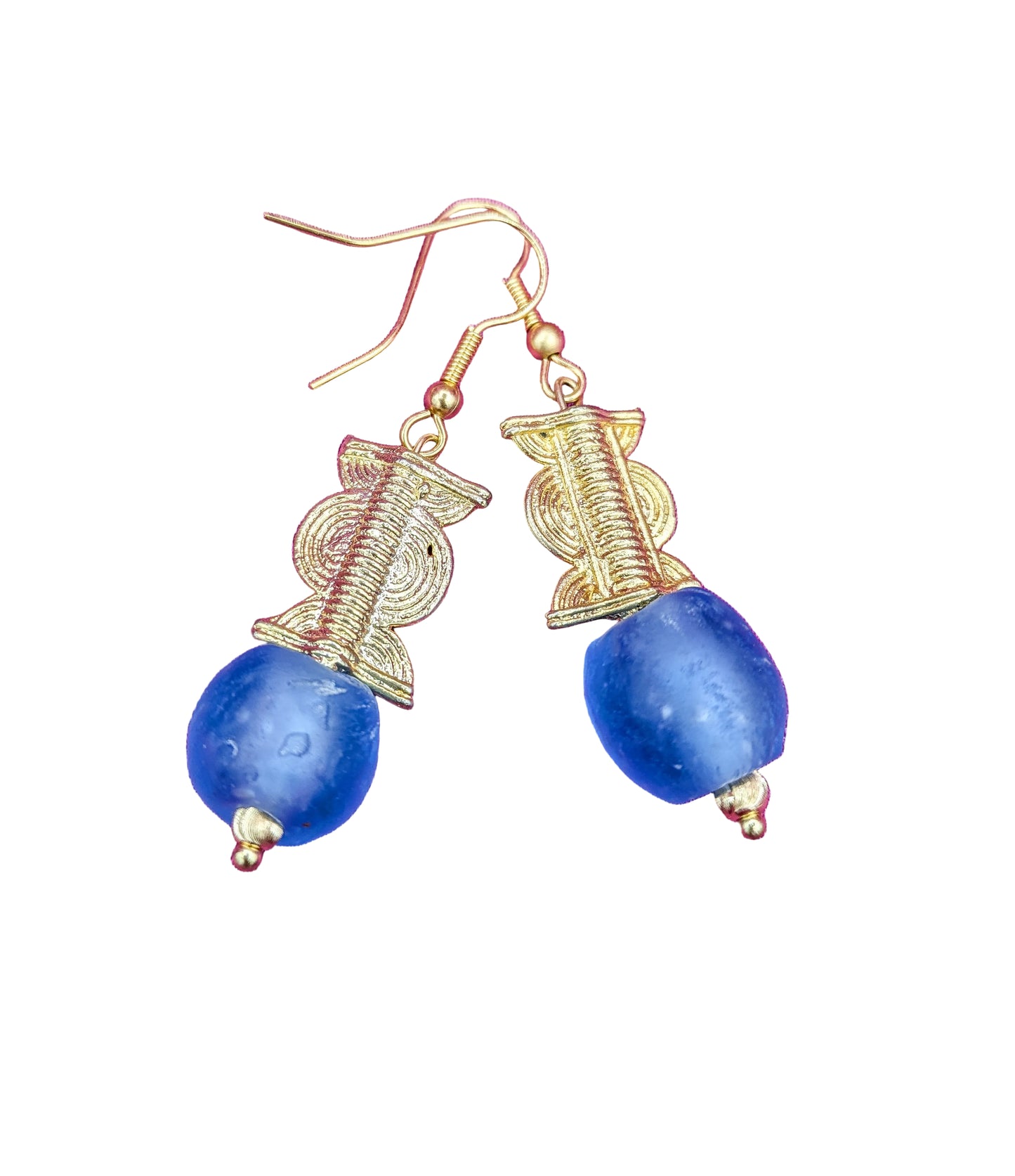 TILA- boucles d'oreilles- modèle bleu mer