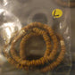 CAMÉLÉON DORÉ - bracelet jaune poivré- perles africaines krobo