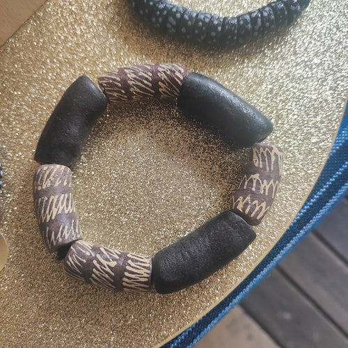 Bracelet perles africaines krobo