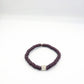 CAMÉLÉON ARGENT- bracelet marron- perles africaines krobo