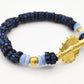 GNONLIVI azul pastel completo- Sol abierto- cuentas krobo africanas