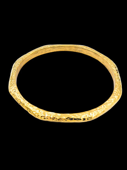 MALINDI- Jonc bronze martelé- OCTOGONE