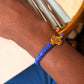 CAMÉLÉON- Bracelet bleu roi- perles africaines krobo