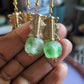 TILA-  boucles d'oreilles- modèle vert d'eau