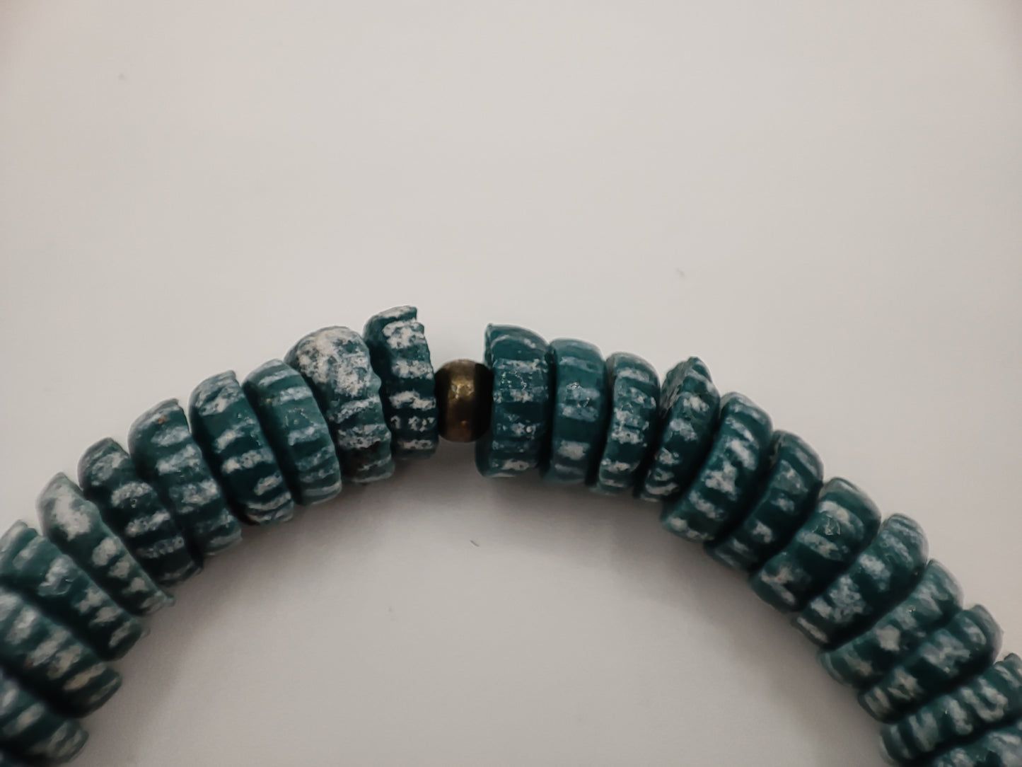 GNONLIVI vert- spirale- Big Size -perles africaines krobo
