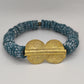 GNONLIVI vert- spirale- Big Size -perles africaines krobo