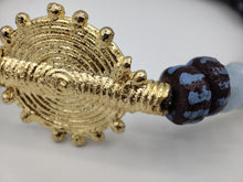 Charger l&#39;image dans la galerie, GNONLIVI bleu pastel complet- Soleil ouverte- perles africaines krobo
