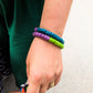 ÉCLECTIQUE- Bracelet bicolore - vert / violet