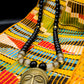 APOGÉE - collier noir tête- moyen- Perles africaines krobo-14