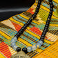 APOGÉE - collier noir tête- moyen- Perles africaines krobo- 6