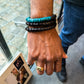 ÉCLECTIQUE- Bracelet uni - perles Krobo