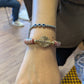 [[ ALVÉOLE]] - pulsera roja y beige - cuentas africanas Krobo - peso solar akan