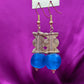 TILA- boucles d'oreilles- modèle bleu Turquoise