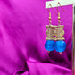 TILA- boucles d'oreilles- modèle bleu Turquoise