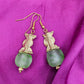TILA-  boucles d'oreilles- modèle vert d'eau