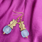 TILA- boucles d'oreilles- modèle bleu pastel