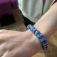 AKWABA- Pulsera azul- (cuentas grandes)- Cuentas krobo africanas 