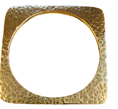 MALINDI- Jonc bronze martelé- CARRÉ enveloppant