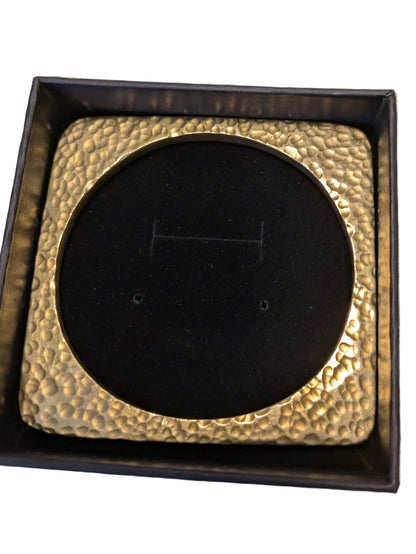 MALINDI- Jonc bronze martelé- CARRÉ enveloppant