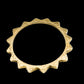 MALINDI- Jonc bronze martelé- SOLEIL-ETOILÉ