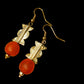 TILA-  boucles d'oreilles- modèle orange