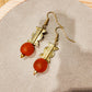TILA-  boucles d'oreilles- modèle orange