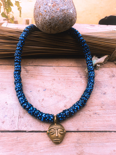 Collier perles africaines krobo