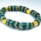 Bracelet perles africaine en verre Krobo du Ghana