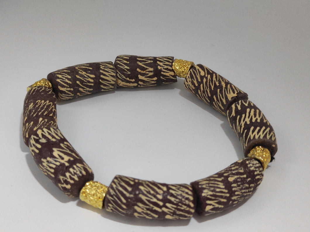 Bracelet perles africaines krobo