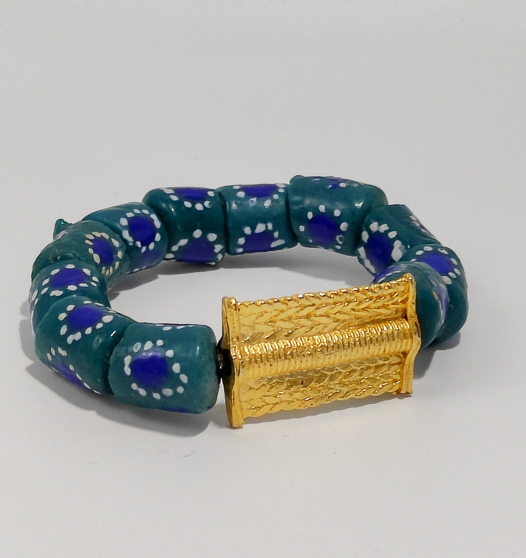 CRI DU PAON- bracelet poids akan rectangulaire