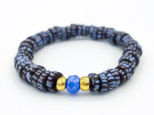 GNONLIVI- pulsera pastel- Cuentas krobo africanas