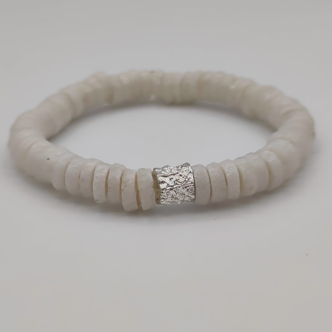 [[ CAMÉLÉON ARGENT ]]- bracelet blanc