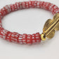 GNONLIVI rojo - espiral - Cuentas krobo africanas